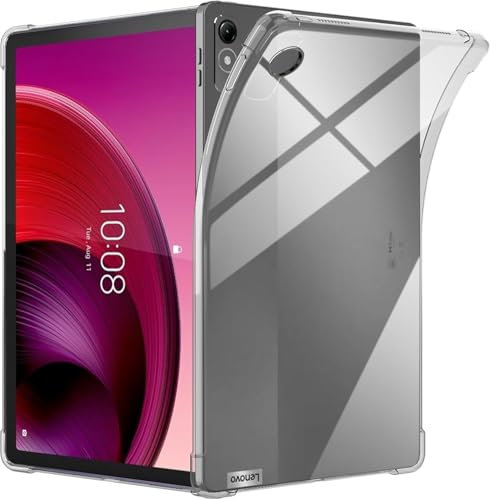 World biz Clear Case for Lenovo Tab M10 3rd Gen 10.1 Inch Case 2022 (TB328FU/TB-328XU) Tablet, Flexible Transparent Soft Bumper TPU Reinforced Corner, Shockproof Cover