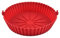 3 Pièces Moule Silicone Air Fryer, Panier en Silicone avec Pinceau Réutilisable Friteuse Accessoires Rond Plat Pot pour Airfryer Micro-Ondes Cuiseur Vapeur Moule à Gâteau COSORI Ninja Tower