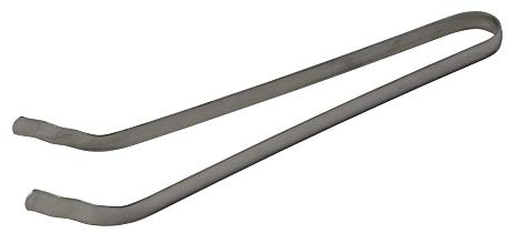 Best Sporting Grillzange Edelstahl stabil 36 x 2 cm mit abgewinkelter Spitze I Hitzebeständig I Grillzange für sicheres Greifen I Hygienische Grillzangen Edelstahl I Grill Zange