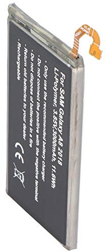 Batteria compatibile con Samsung Galaxy A8 2018, polimeri di litio, 3,8 V, 3050 mAh, 11,6 Wh, built-in, senza attrezzi