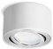 SSC-LUXon CELI-1W LED Aufbauspot weiß rund - flach & schwenkbar - Aufbaustrahler inkl. wechselbarem LED Modul 4W warmweiß 230V
