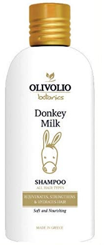Olivolio botanics 89% natürliche Shampoo mit Eselsmilch und Olivenöl - ohne Mineralöl und Parabene - 200 ml !