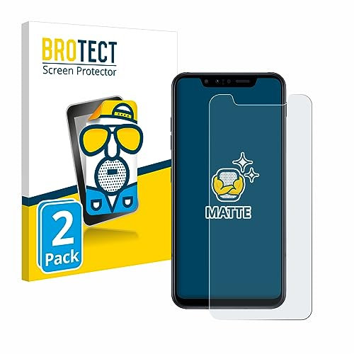 BROTECT Entspiegelungs-Schutzfolie für LG G8s ThinQ (2 Stück) Matte Displayschutz-Folie, Anti-Reflex, Anti-Fingerprint