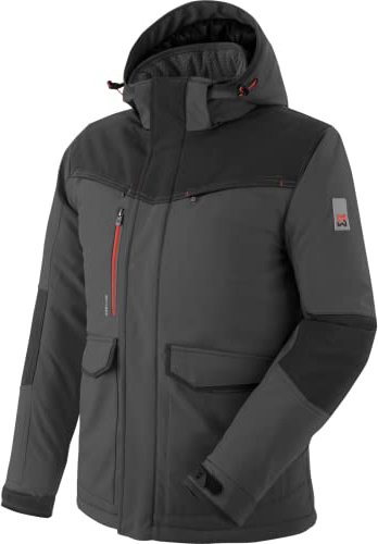 WÜRTH MODYF Winterjacke für Herren Softshelljacke Winter Stretch X – extra warme Jacke für die kalten Tage - wasserabweisend und winddicht - in den Größen XS - 6XL