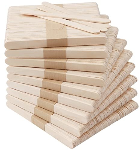 Handi Stitch 1000er Pack Holzstäbchen zum Basteln - 1000x Eisstiele Holz Holzspatel - 11 x 1 cm Holzstäbe zum Basteln - 1000er Set Eisstäbchen Holz - 1000 Eisstiele Zum Basteln