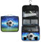 Linomo Hanging Reise Kulturbeutel für Damen und Herren, Galaxis Fußball Sport Ball Kosmetik Make-up Tasche mit Haken
