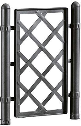 1 Spalliera per fioriera 50 ANTRACITE misura 42 x H 52 centimetri con 2 inserti diametro 3,8