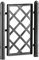 1 Spalliera per fioriera 50 ANTRACITE misura 42 x H 52 centimetri con 2 inserti diametro 3,8