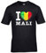 FanShirts4u Kinder T-Shirt - I Love Mali - WM Trikot Liebe Herz Heart (9/11 Jahre 134-146 cm, I Love Mali - Schwarz)