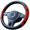 Lifetooler Auto Lenkradbezug Leder Ice Silk Universal 38cm(15) Lenkradhülle Atmungsaktiver Anti Rutsch Steering Wheel Cover für Auto Van Truck SUV (rot)