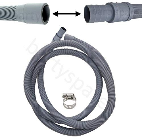 bartyspares UNIVERSAL Dishwasher Waste Long Drain Hose Pipe Extension Connection Kit 2.5m