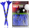 SAPLIZE Kunststoff Golf Tees 100 Stück 83mm Reduzierte Reibung & Side Spin 4 Zinken Kunststoff Tees, Blaue Farbe