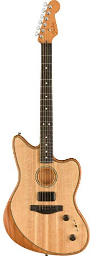 Fender American Acoustasonic Jazzmaster Natural - Westerngitarre