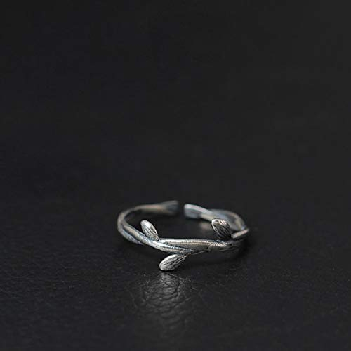 sis-woner 925er Silber Vintage Rankenring Distressed offener Ring