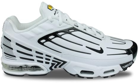 Nike Herren Air Max Plus 3 Leather Sneaker, White Black White Chile Red, 40 EU