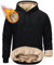 KEFITEVD Hoodie Herren Winter Sherpa Gefütterte Kapuzenpullover Sportliche Hoodies für Männer Fleece Workout Sweatshirts L