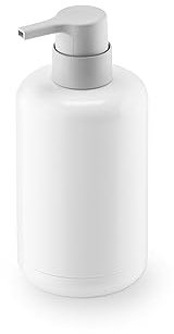 Depot4Design Lunar Seifenspender, Lotionspender, Kunststoff, Korpus Weiß, Pumpe Cool Grey, 1200714