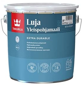 TIKKURILA Luja Universal Primer - Anti Mould Primer Paint For Bathrooms & Kitchens - 3 Litres