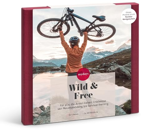 mydays Geschenkbox Wild & Free, Geschenkbox für Verschiedene Erlebnisse an 425 Orten