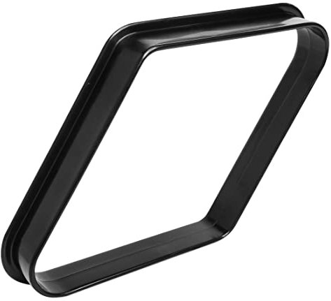 OKKO Billard Billardtisch Kunststoff 9 Kugeln Diamant Rack Schwarz für Standard 2 ¼ Billardkugeln