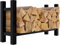 CLP Kaminholzregal Medya I Robuster Kaminholzständer Schwarz Metall I In 5 Größen Verfügbar I Stapelhilfe Für Brennholz, Größe:30x100x60 cm, Form:eckig