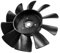Viefow 17,8 cm 10 Flügel Getriebeventilator 53822 ersetzt Husqvarna Craftsman Traktor Hydro Gear 584282001 Transaxle-Kühlventilator 52747 Rasentraktor Transaxle-Lüfter