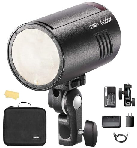 Godox AD100pro Strobe Flash Portable 2600mAh Battery 100Ws TTL/M/Multi Functions 2.4G Wilreless X System 5800K±200K 1/8000 HSS 0.01-1.5s Recycling 360 Full Power Outdoor Strobe Flash