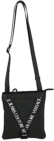 Versace Jeans Couture borsa a tracolla da uomo in nylon nero