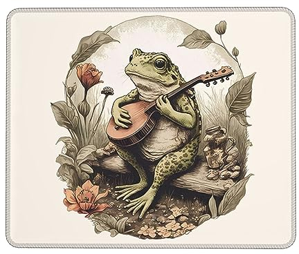 Jakayla Frosch-Mauspad für den Schreibtisch mit rutschfester Gummiunterseite, abstraktes Gaming-Mauspad, wasserdichtes blaues Computer-Mauspad für kabellose Maus, Heimbüro, Arbeiten 151A