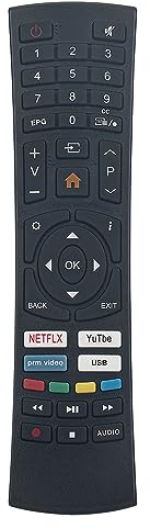 ALLIMITY Sostituisci Telecomando adatto per Smart-Tech LE-43F3 LE-55F3 DVB-T2S2C DVB-T2/S2 SMT43N30FV1U1B1 SMT55F30UV2M1B1 40FL10V1 24HL10T1 32HL10V1 43FL10V1 43UL10V1 50UL10V1 55UL10V1