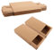 ZOFUN 20 Pcs Kraft Gift Boxes, 17 x 10 x 4 cm Krafts Drawer Box Smooth Put & Push, Hardboard Kraft Paper Drawers Boxes, Empty Paper Gifts Drawer Box for Jewelry Candy Favor Treats Gift