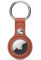 Inesore Keychain for Apple Airtags Anhänger, Schlüsselanhänger Leder for Airtags Protect Tracker with Air Tag Cover Key Ring Compatible with New Apple AirTag Device for Elegant People - Brown