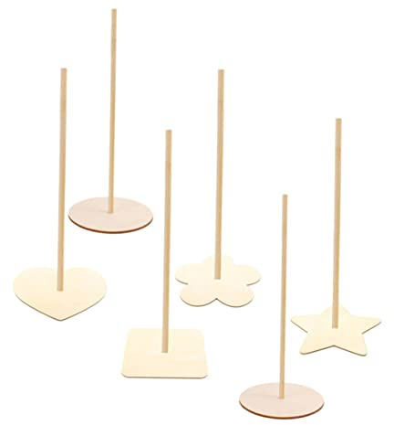 GOOHOCHY Tischständer 6St Donut-Stand Ständer Donut-Regal Dekor Ausstellungsregale Donut-Dessertregal Bankett-Donut-Rack Krapfen Ausstellungsstand Lagerregal schmücken Kind hölzern