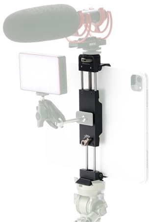 Tilta Multifunktionshalterung, Kompatibel mit Apple iPad, Superklemme mit 1/4-20 Gewinde und Kaltem Schuh - Schwarz TA-MMC-AI-B