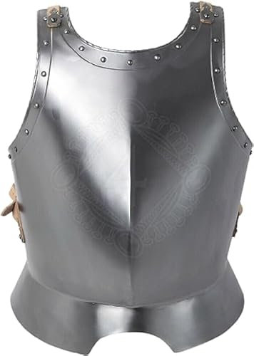 Mittelalterliches Rüstungsritter, Kürass, Brustpanzer, Stahl-Körper, Kostüm, Larp, tragbarer Anzug, Transparent, Medium