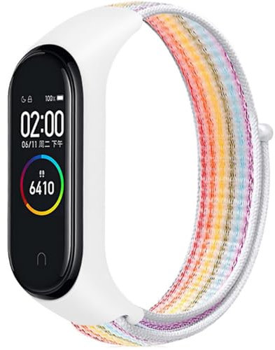 Bracelet en nylon pour Xiaomi Smart Band 7 / Mi Band 6 / Band 5 / Band 4 / Band 3, Sport Bracelet de remplacement pour Amazfit Band 5
