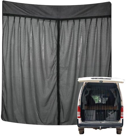 Gwtdtoad Moustiquaire de Camping pour Voiture,moustiquaire pour Voiture pour Le Camping | Filet Anti-Mouches Respirant en Petite Maille | Accessoires de Protection UV avec Fermeture éclair, écrans de