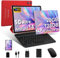 Tablette Android 14 avec 5G Wi-Fi 6, 20 GO RAM+128 GO ROM (Extensible Jusqu'à 1 To), Tablette Tactile avec Widevine L1, 8 Cœurs, 5MP+8MP, Tablette 10 Pouces avec Clavier+Souris et Cas, Rouge Cerise