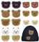 16PCS Cute Bear Decorative Applique Patch, Cartoon Animal Patch Appliques Bear Embroidery Patches Iron On Sewing for Jeans Shoes Backpacks T-Shirt Caps Hats DIY Decoration