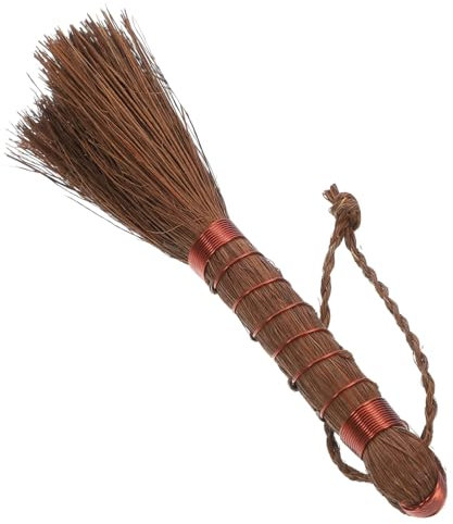 Abaodam Palm Fiber Bonsai Brush Garden Cleaning Broom for Flowerpot Washing Multi-use Garden Bonsai Brush Suitable for Pot and Plant Care