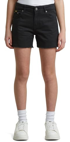 Jeans Knit pvt ltd True Shorts Raw Edge G, Negro (Dk Black D29780-01-6484), 14 años