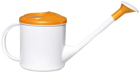F Fityle Arrosoir 1,5 L à et poignée Confortable avec tête d'arrosage, pour Plantes d'intérieur et d'extérieur, Fleurs d'intérieur, Jaune