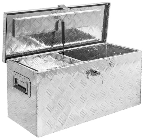 Trucky Set Truckbox D080 + Einhängefach Werkzeugbox Werkzeugkiste Anhängerbox Alubox Aluminium Box Einsatzkasten Einsatz Schale Organizer