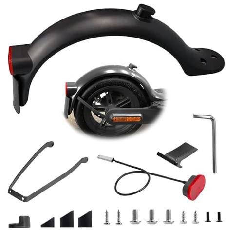 KBIBCK Hinterer Kotflügel Electric Scooter, E Scooter Schutzblech Hinten, Hinteres Schutzblech Kompatibel für Xiao-mi E Roller Mi M365 1S Pro Pro 2, e Roller zubehör, Ersatzteil