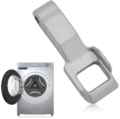 Gancho de Bloqueo para Puerta de Lavadora de Acero Inoxidable, Compatible con Lavadoras de Carga Frontal LG (Ref. MFG63099101), 1 Pieza, Color Metalizado