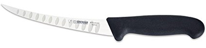 Johannes Giesser Messerfabrik Ausbeinmesser mit Kullenschliff Messer, Grau, 17 cm