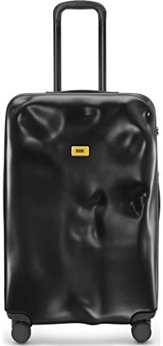 Crash Baggage - ICON Large, Hartschalenkoffer aus Polycarbonat, Großes Gepäck, Trolley-Abmessungen 79 x 50 x 30 cm, Fassungsvermögen 99 Liter, Farbe Schwarz