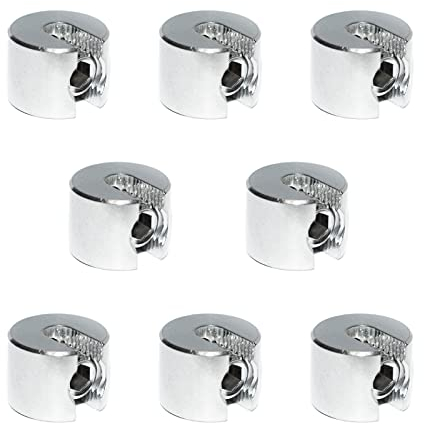 Stoppklemme aus Edelstahl V4A - Seilklemme Drahtklemme Drahtseil Klemme Drahtseilklemme (2mm, 8 Stück)