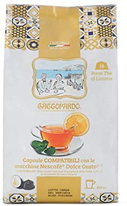 128 Capsules di The al Limone - Comp. Dolce Gusto - Gattopardo