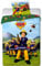 Kinder Bettwäsche- 2-TLG. Set Bettbezug 160x200 cm, Kopfkissenbezug 70x80 cm Feuerwehrmann Sam Fireman Sam Blau Grün Mehrfarbig Baumwolle Öko-Tex